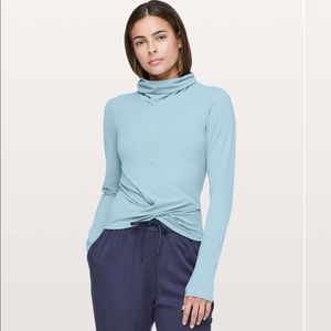 Lululemon Melodic Movement Long Sleeve 6 in Cascade Blue